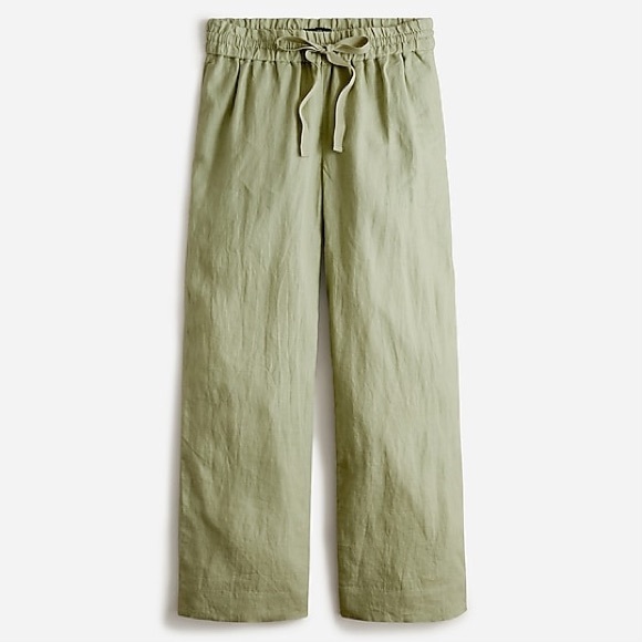 NWT JCrew wide-leg seaside pant in linen - Picture 4 of 4
